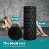 Solid Color Foam Roller With Grooves Massage Point Yoga Roller Pilates Massage Roller Fitness Gym Exercise Relaxing Muscle 33cm 2