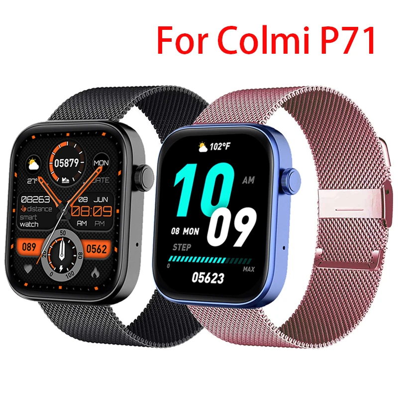 Pulseira de Metal para Colmi Pulseira para P71 P30 P68 C60 C61 C81 p8 Max Plus gt P20 P28 Plus