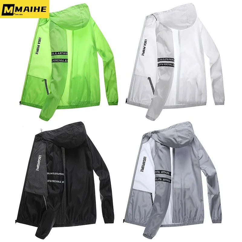 Camping Hiking Jackets Anti-Uv Suncreen Outwear Summer Outdoor Mtb Bike Thin Motocross Jacket Quick Dry Skin Windbreaker Unisex спальник 2 слойный одеяло 210 x 100 см camping summer таффета таффета 5°c