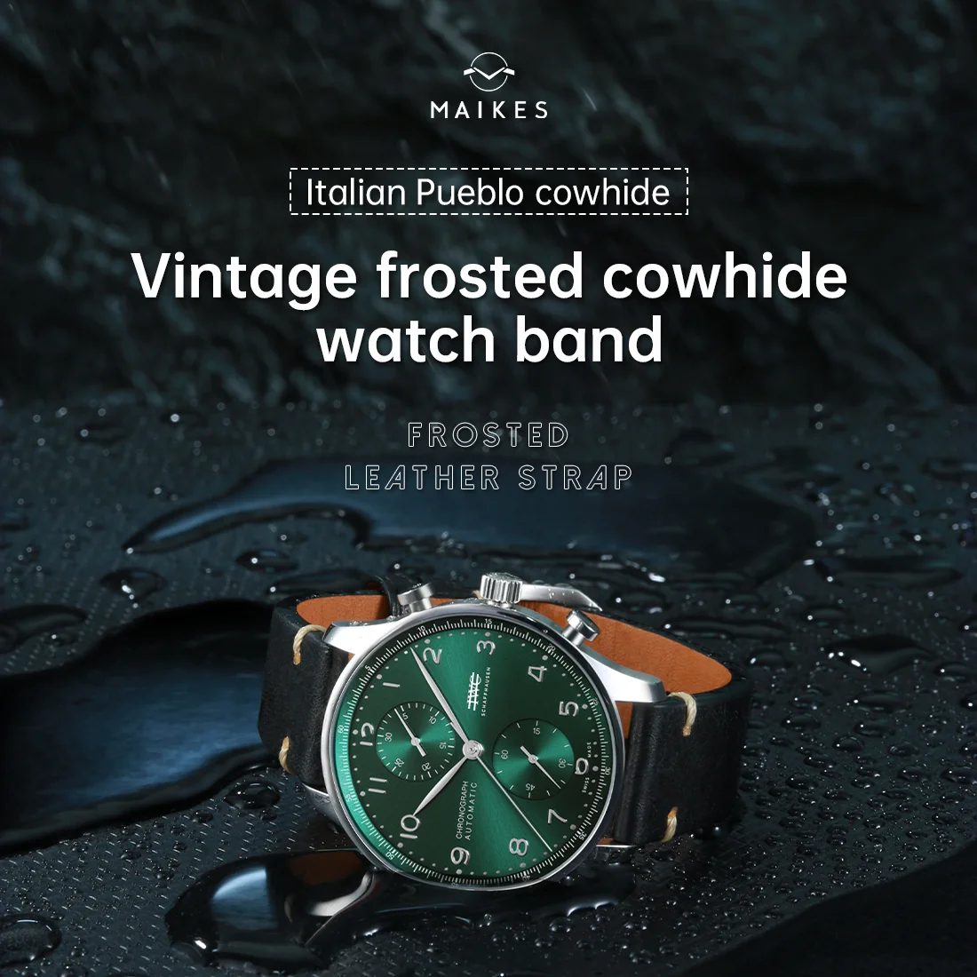 Premium Full Grain Leather Watch Strap with Quick Release