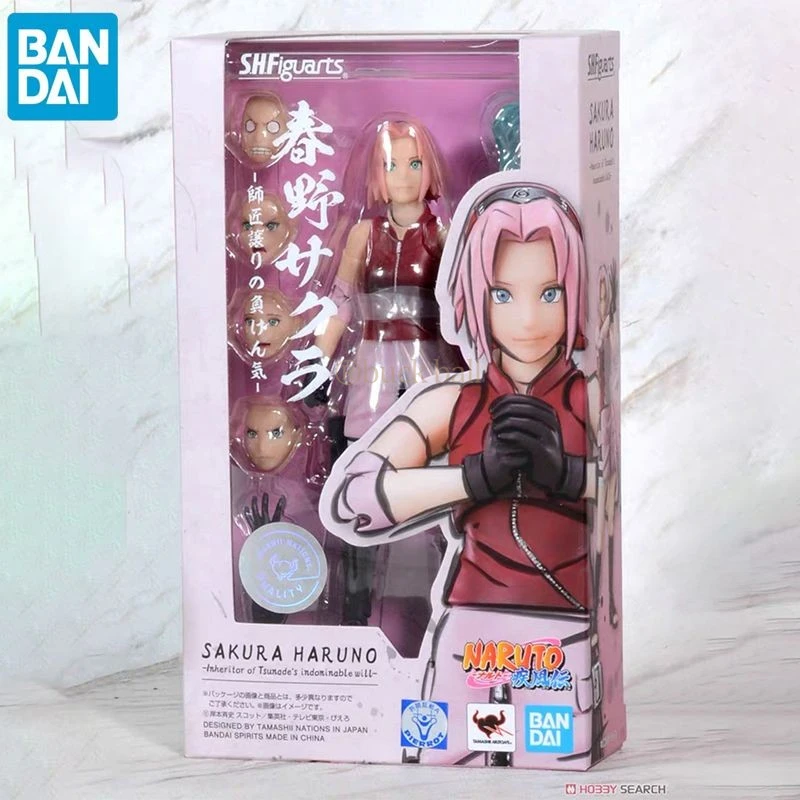 

In Stock Original Bandai S.H.Figuarts Naruto Anime Figure Haruno Sakura Action Figures PVC Figurine Statue Collection Model Toy