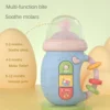 Baby Toys educational Newborn Light Music Electric Comfort Bottle Rattle Chinese English Early Education Mobile toddler toys 2