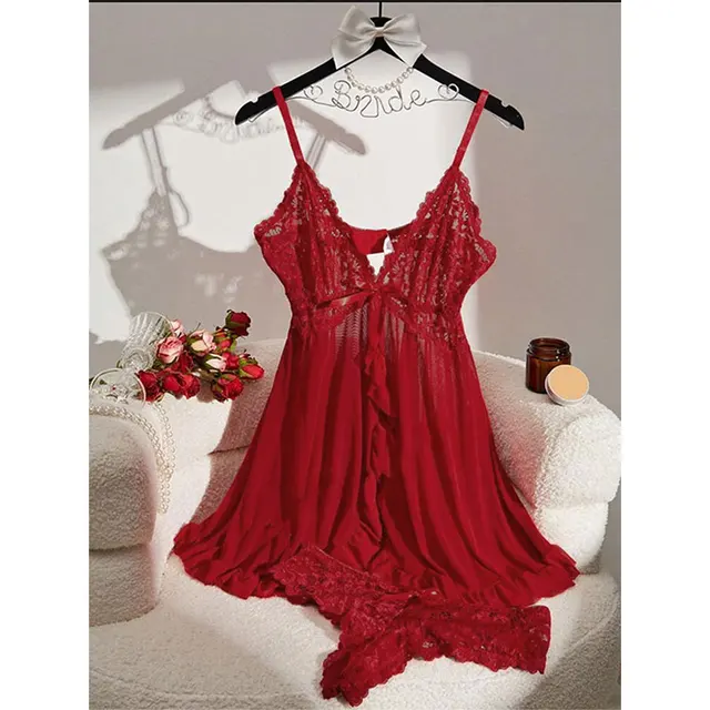 Nighty Sleepwear Pajamas Soft Sheer 3