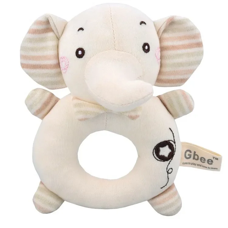 Baby Rattles Soft Cartoon Cute Plush Animal Rattles Toys Child Educational Handbells Soft Toddler Baby Comfort Toys игрушки для 4