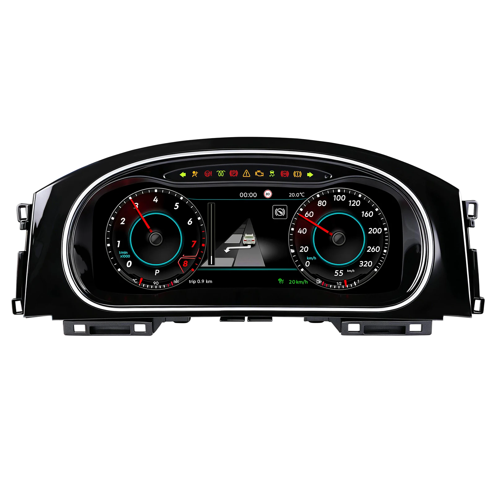 Hizpo - Panel de Instrumentos Digital LCD de 12.3 Pulgadas para Automóvil, para Volkswagen Golf 7 2014-2020, Modificación de Radio de Auto, Panel de Instrumentos, Velocímetro, Sistema Linux 5.4, Cabina Virtual 1