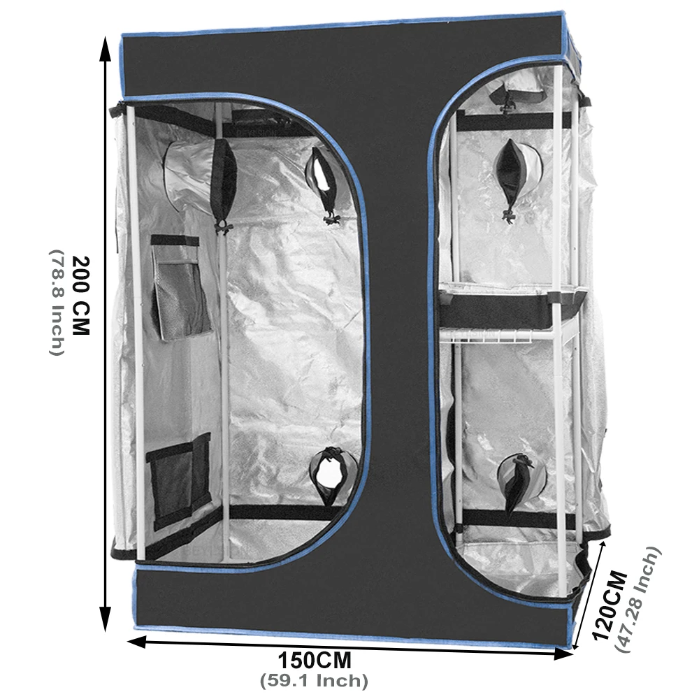 BEYLSION New 600D Indoor Plants Growing Tent With Watch Window Greenhouse Tent Growing Room For Indoor Home