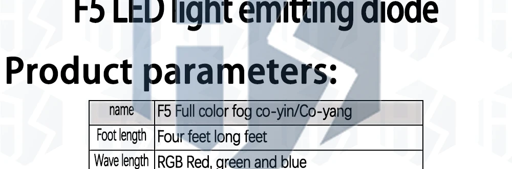 10 Stück 5 mm RGB-LEDs mit gemeinsamer Kathode / gemeinsamer Anode, dreifarbige Leuchtdioden, F5 RGB, diffus / transparent, hohe Leuchtkraft. – Detail 3