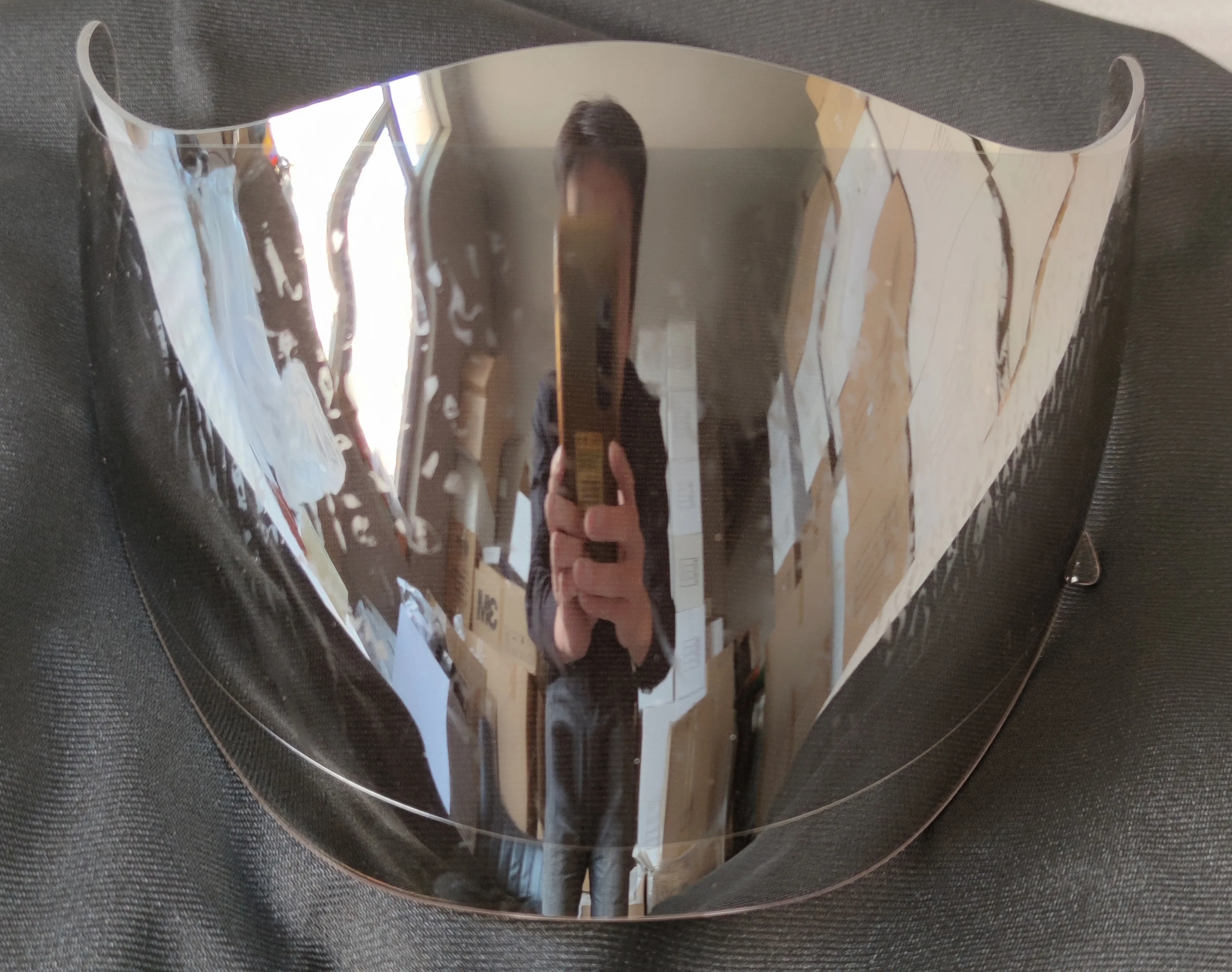 Paraglide Helmet Long Board Mirror Visor, Transparent Visor, Smoke Sun Glass Visor with All Parts