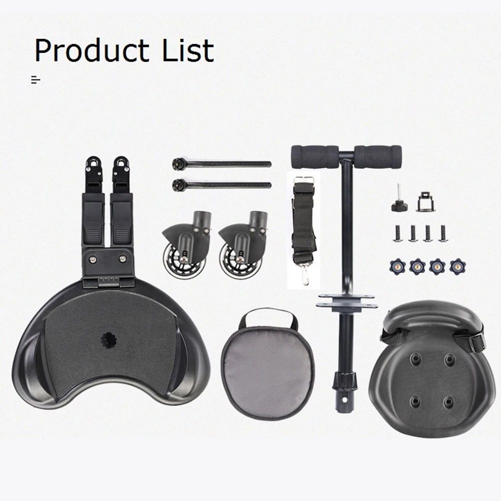 Universal Baby Stroller Pedal Adapter 360&deg; Rotation Wheel Height Adjustable Load-bearing up to 25KG Baby Assisted Stand Stroller
