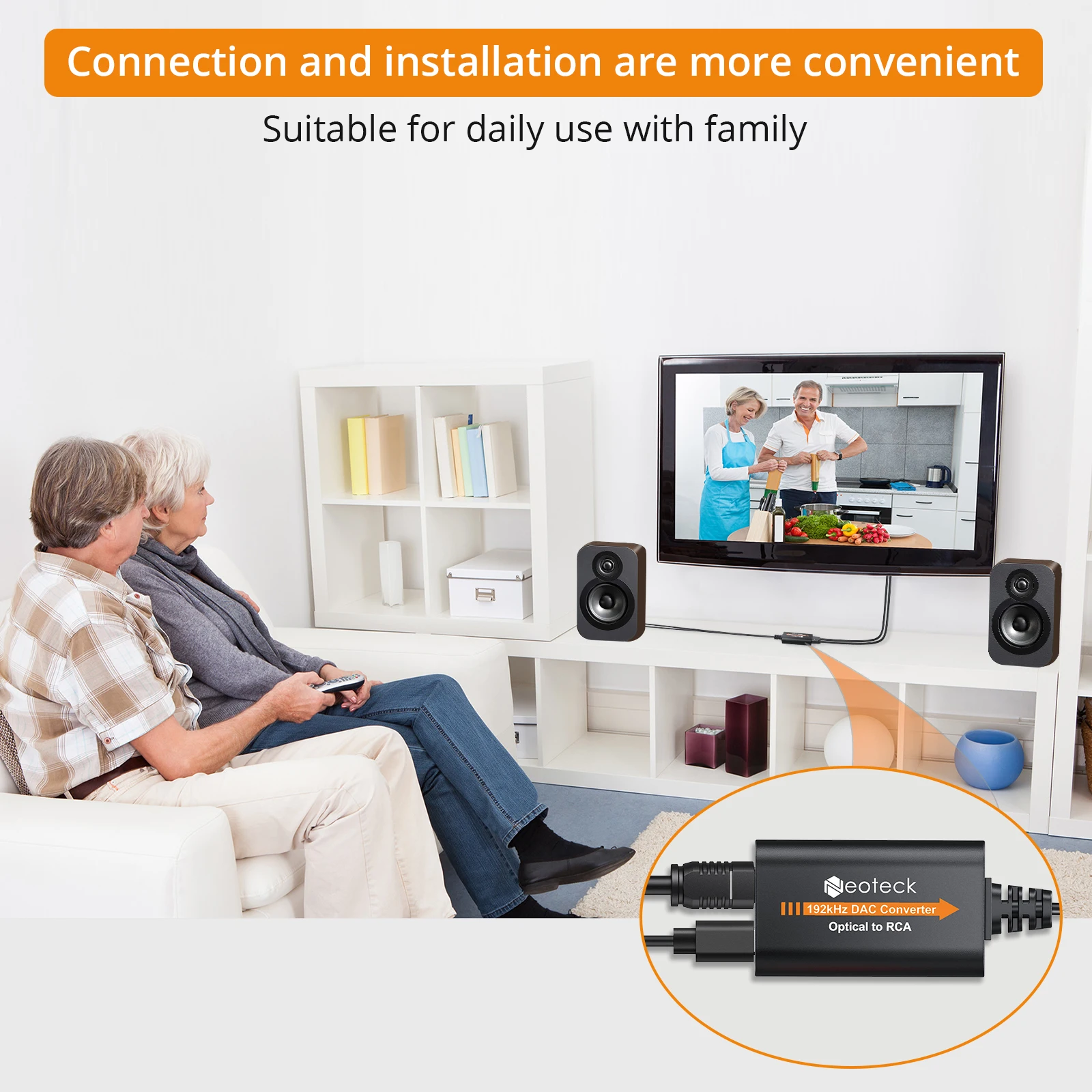 192kHz SPDIF to RCA Converter Digital to Analog DAC Audio Converter Optical Toslink RCA Audio Adapter Male / Female audio converter adapter audio adapter audio converter