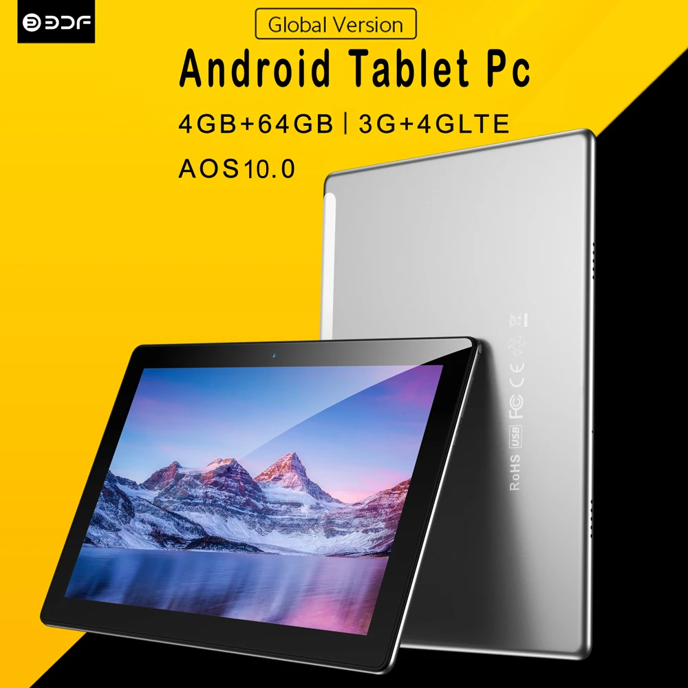 10.1 Inch Android 10.0 Tablet - Octa Core, 4GB RAM, 64GB ROM, Google Play, WiFi, Bluetooth, GPS, 4G LTE Description Image.This Product Can Be Found With The Tag Names Computer Office, Tablet pc, Tablets