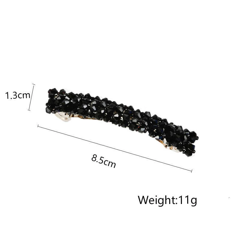 Mode Kristall Frühling Haar Clips Pins Handgemachte Perlen Haar Barrettes Für Frauen Mädchen Mode Einfache Haar Zubehör Headwear – Detail 1