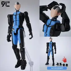 9L3D Printed Multi - Jointed Superhero Shapeshift Action Figures (Mohawk MARK)