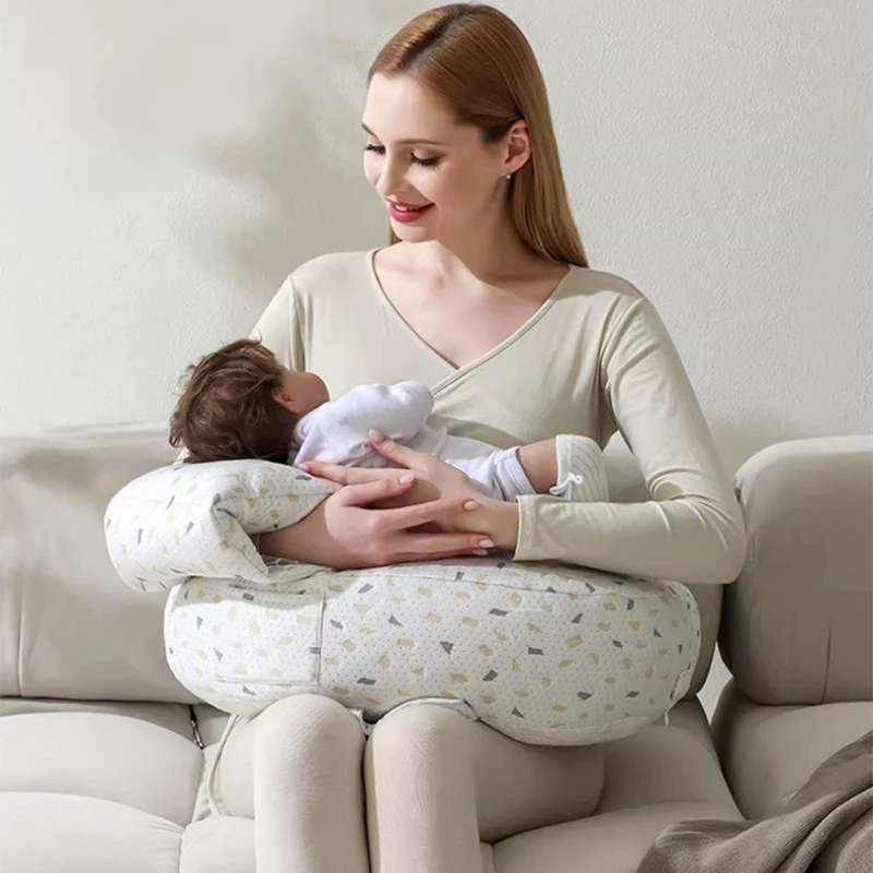 Versatile Baby Pillow for Breastfeeding Pregnancy Comfortable Nursing Anti-Spitting Up and Infant Holding