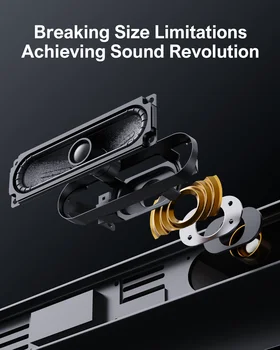 ULTIMEA 190W 2.1 Soundbar with Dolby Atmos,3D Surround Sound System with Subwoofer for TV,Home Theater Bluetooth Speakers 4