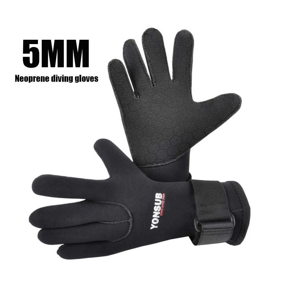 

New 5mm Neoprene Diving Gloves Adult Swimming Non-Slip Thermal Gloves Underwater Hunting Stab-Proof Diving Kayak Surfing Gloves