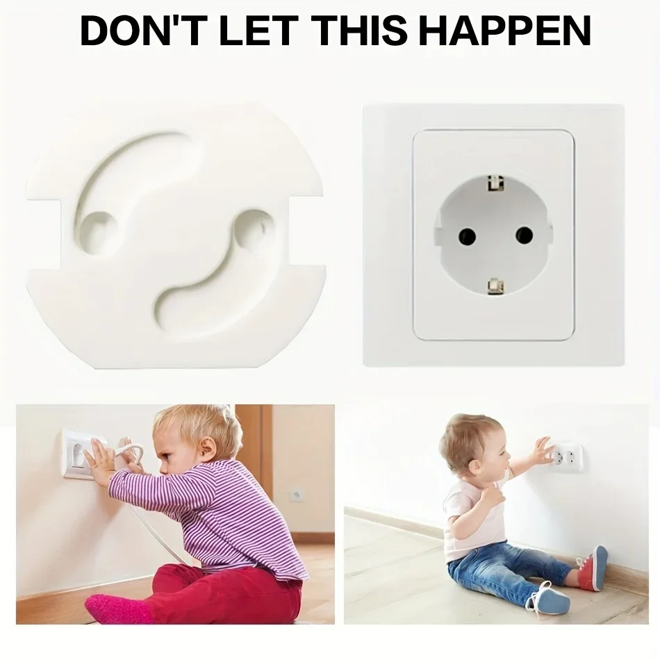 10pcs Baby Safety Socket Covers Electrical Plastic Outlet Protectors Child Safe Socket Security Protection socket covers