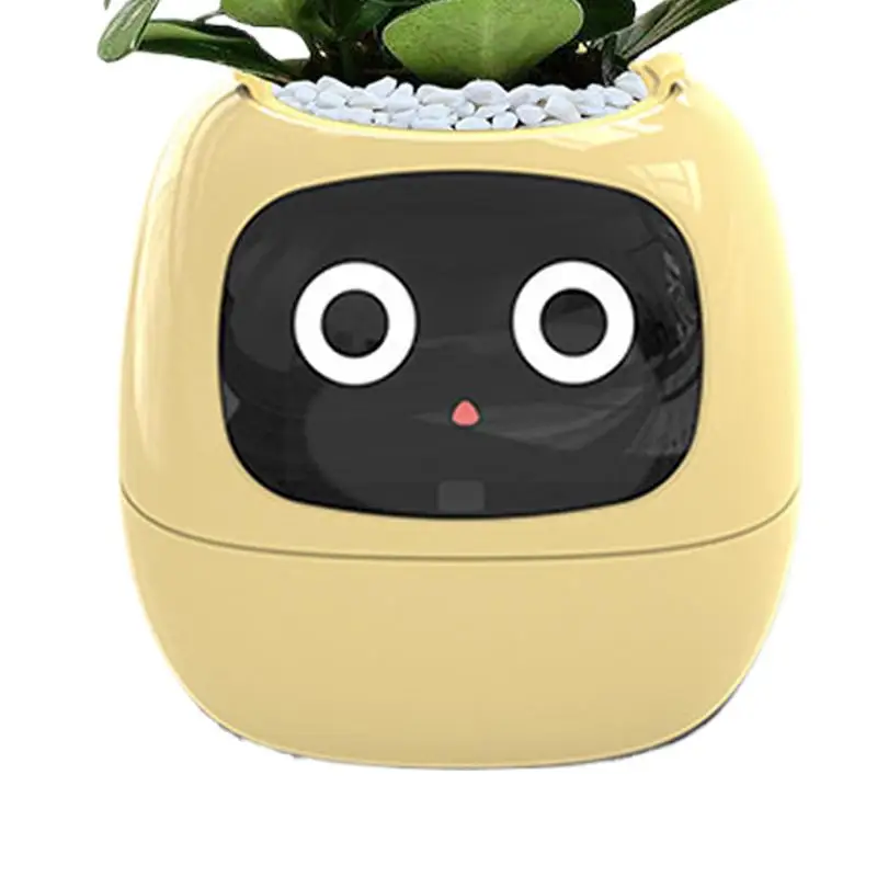 Smart Plant Pot Planter Adorable Plant Companion Flower Growing System Make Raising Plants Easy and Fun Robot Vases