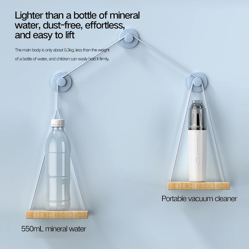 مكنسة كهربائية Xiaomi Youpin للسيارة والمنزل، محمو...