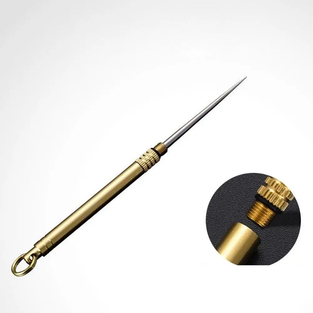 Hookah Accessories Portable Hookah Foil Puncher Titanium Multifunctional Toothpick Fruit Fork Camping Tool Toothpick Tube