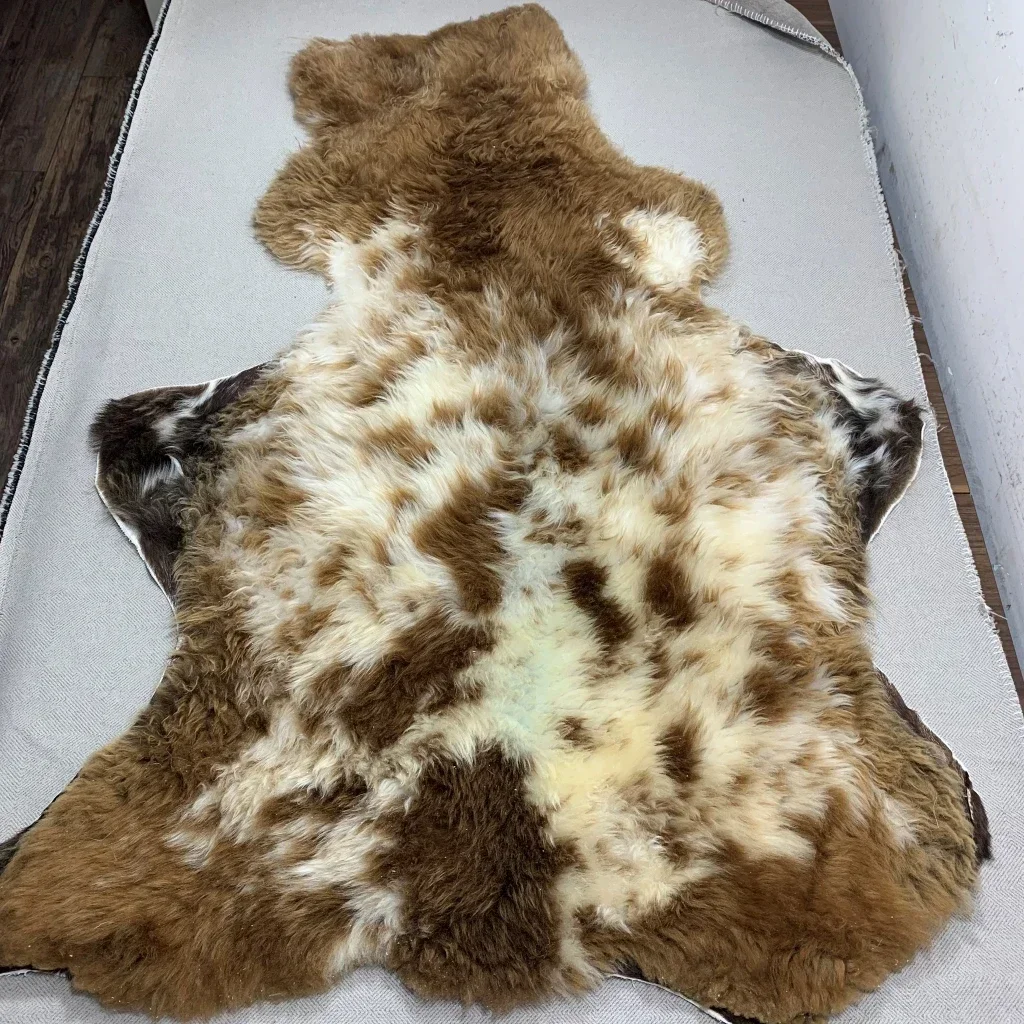 Unique Natural color sheepskin wool leather, cushion fur sofa chair sheepskin carpet Genuine Leather, updated timly 5