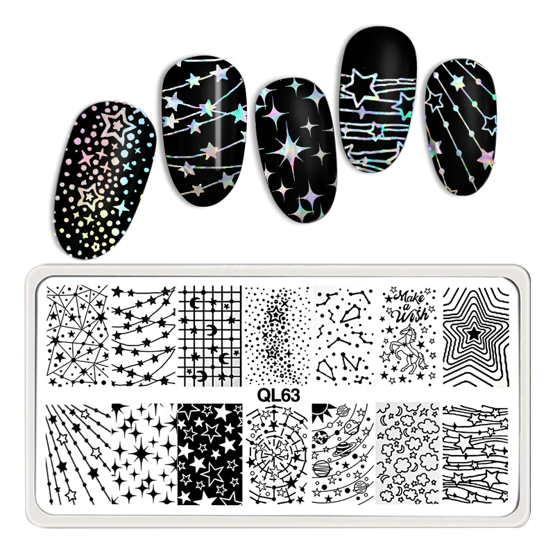 Rose Flower Nail Art Stamping Template Image Plate Flore Nail stamp Manicure  Chain Bra Printable Art Practice Sexy Nail Designs 5