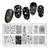 Rose Flower Nail Art Stamping Template Image Plate Flore Nail stamp Manicure  Chain Bra Printable Art Practice Sexy Nail Designs 5