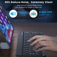 Bluetooth Wireless Keyboard Mouse For IOS Android Windows Tablet For iPad Air Mini Pro Spanish Korean Portugal Russian Keyboard 2