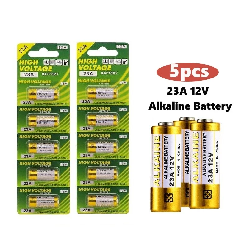 50PS-12V-23A-Alkaline-Battery-23GA-A23-A23S-E23A-EL12-MN21-MS21-V23GA ...