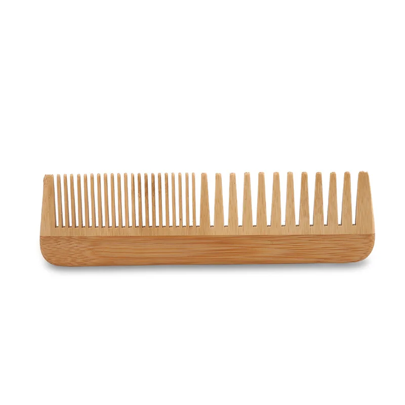 3 Pieces Wide & Fine Teeth Bamboo Comb Custom LOGO  - Personalized Your Name Text Date - Bamboo Hair Comb for Women 6