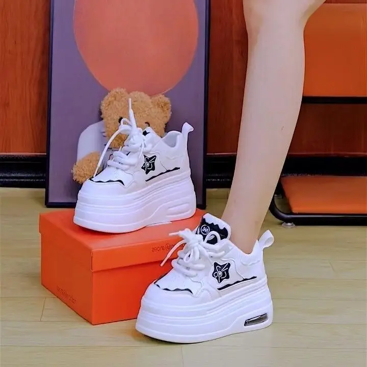 Thick Bottom Heightened Easy Wear Shoes 8cm Women's Autumn 2025