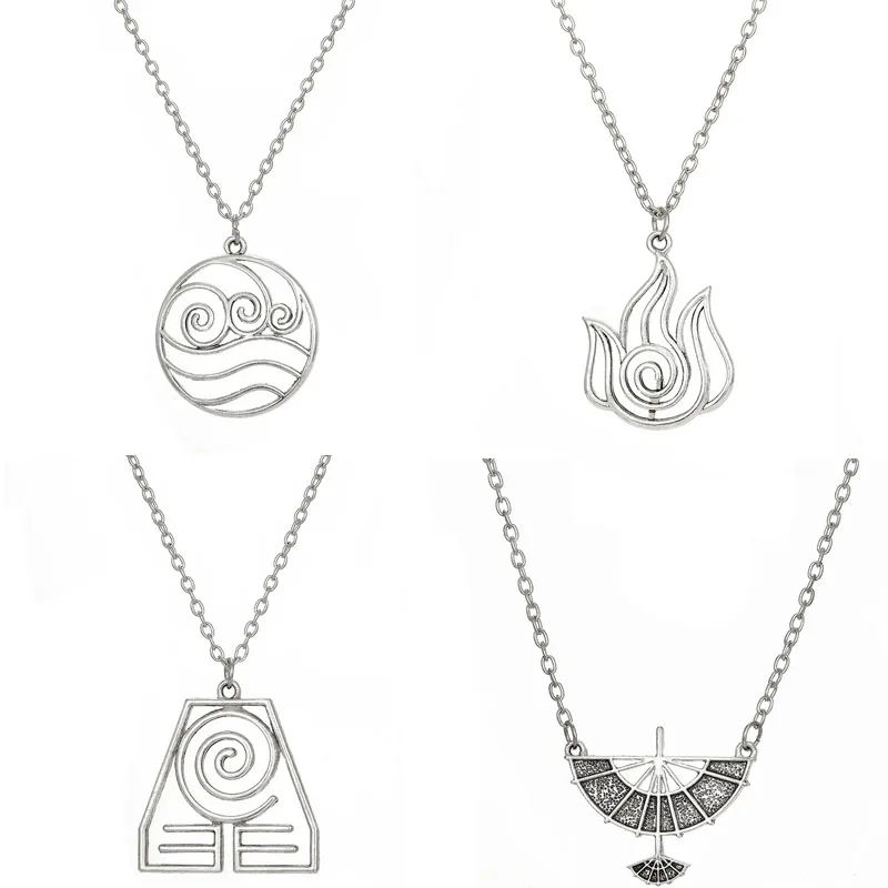 Avatar The Last Airbender Pendant Necklace Air Nomad Fire and