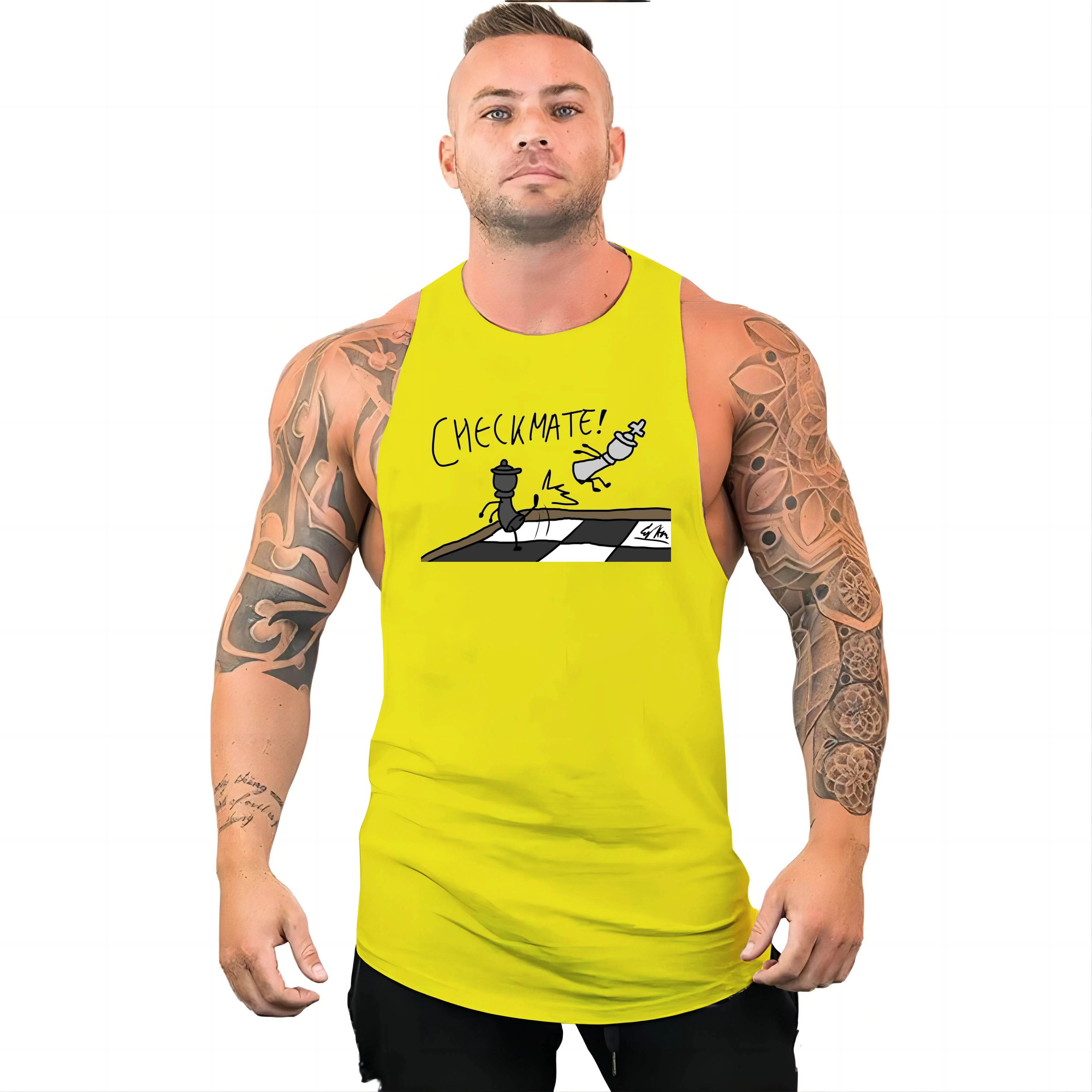 

Adult Men'S Tank Top Clothing 2d Fun Printed Round Neck Basketball Sleeveless Outdoor Sports Gym Quick Dry New Summer Style