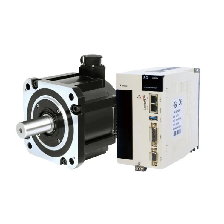 

2.3kw CNC material conveying equipment 15N.m 1500rpm 220v ac ethercat direct drive servo motor and drive kit