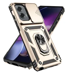 Shockproof Slide Camera Lens Case for Motorola Moto Edge & G Series (Gold)
