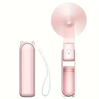 Portable Mini Fan, USB Rechargeable, 3-speed Adjustable, Foldable Handheld Fan, Suitable for Women, Travel, Outdoor Use 1