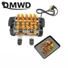 DMWD Smokeless Electric Raclette Grill Double Layers Non-Stick BBQ Roasting Pan Griddle Mini Barbecue Stove Machine Roaster EU 1
