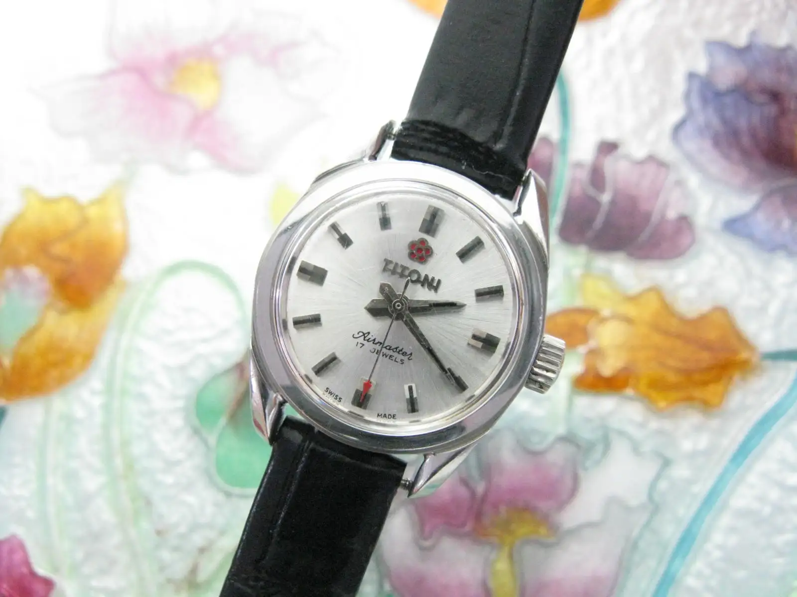 

1980s Airmaster стальные механические маленькие женские часы ETA 2660