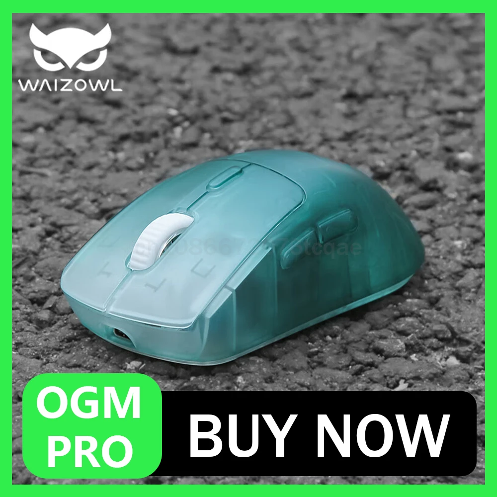 

Waizowl Ogm Pro Mosue Tri Mode Bluetooth Wireless E-sports Ergonomics Lightweight Gamer Mouse Accessory for Computer Gaming Gift