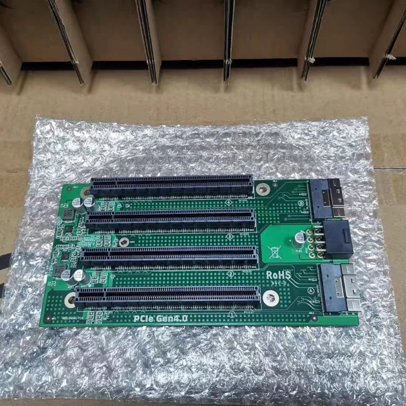 PCIe Adapters Card SFF-8654 8i to PCle x16 Gen4.0 4 Port Extension Card