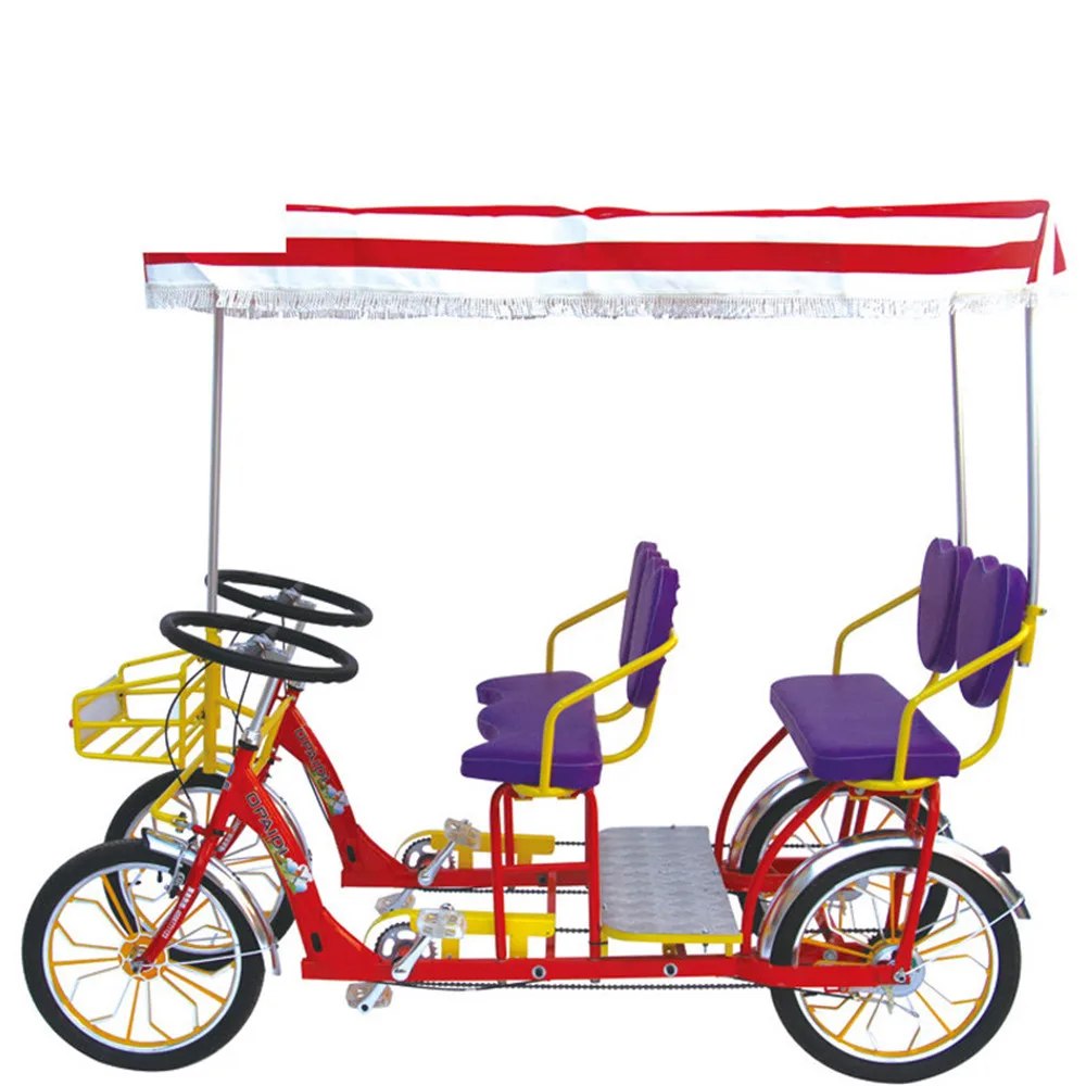 Quad Tandem Person Tandem Seat Bicycle Adult Pedal Car Pedal Quad