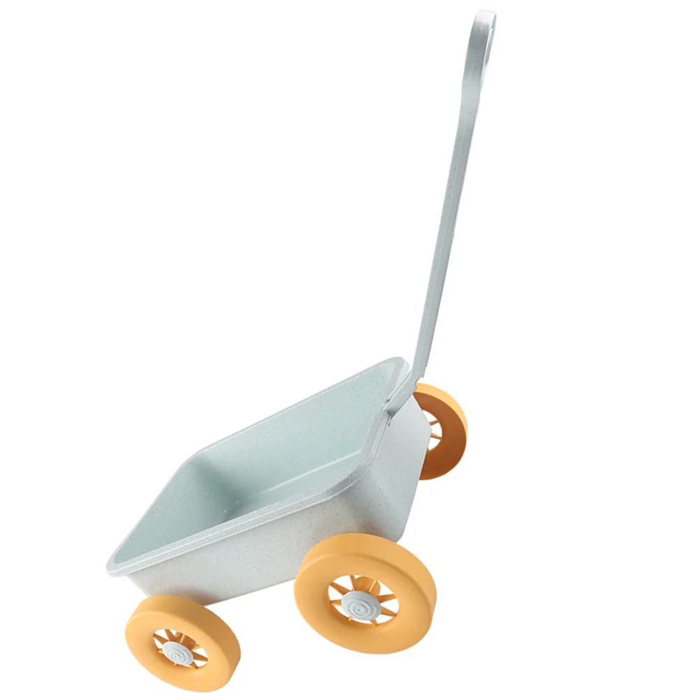 Cartoon Summer Pull Toy Seaside Toddler Children’s Toys Kids Wheelbarrow Plastic Construction Vehicles Sand Digging 2