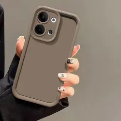 Silicone Protector with Lens Cover for Oppo Reno8 Pro 5G (Tyjt brown)