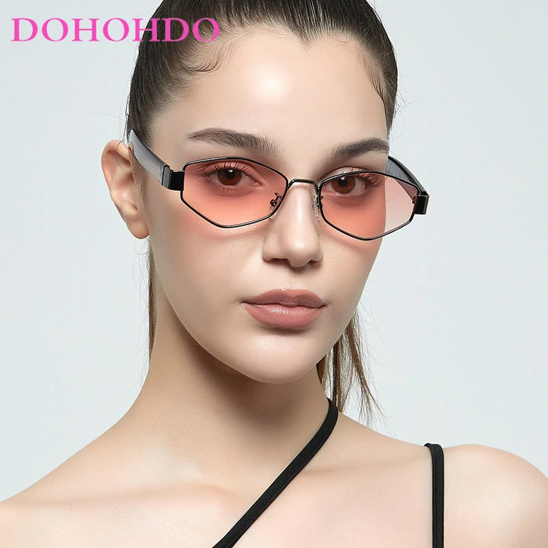 

Солнечные очки DOHOHDO в многоугольной небольшой оправе UV400 для мужчин и женщин