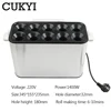 110V 220V 10 Holes Commercial Non-stick Baked Egg Sausage Maker Hotdog Baking Machine Egg Roll Maker Omelette Master Washable 6