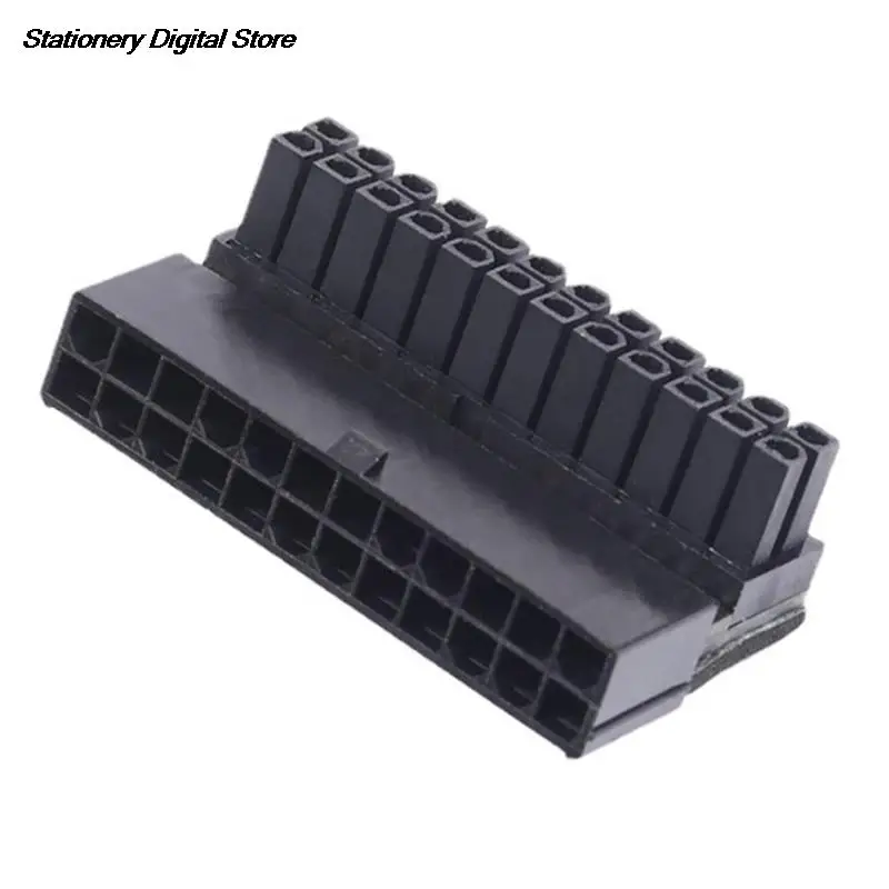 ATX 24Pin 90 degree 24 pin to 24pin Power Plug Adapter Mainboard
