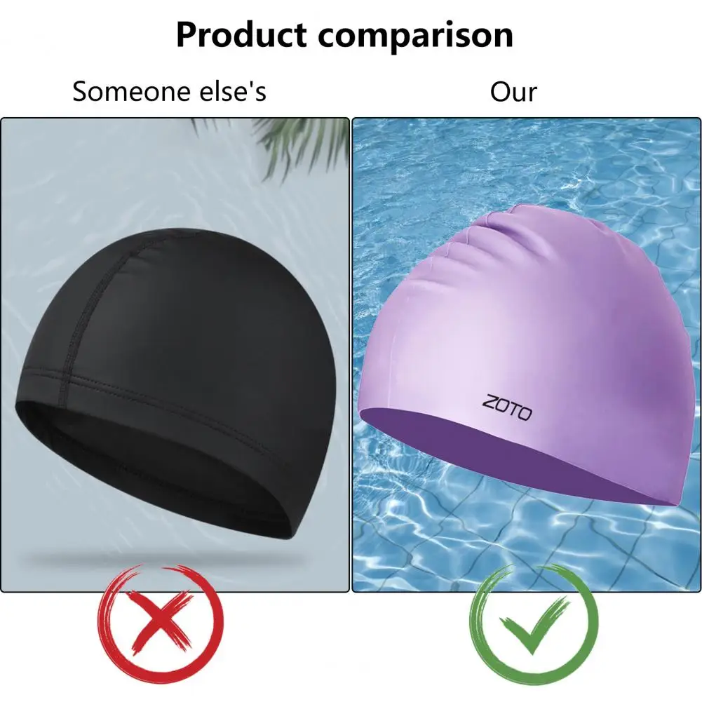 

1 Set Swimming Hat Kit Non-slip Ear Plugs Set Swimming Hat Ear Plugs Nose Clip Set