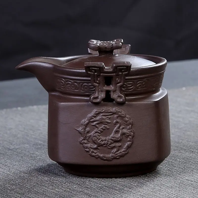 Ceramics Tea set Include 1 Pot 2Cup Travel teapot elegant gaiwan Beautiful and easy teapot kettle kung fu teaset