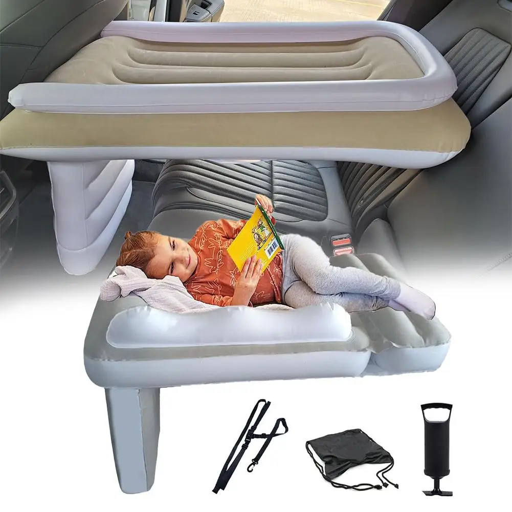 Portable Toddler Airplane Bed For Kid Baby Mattress Air Bed Seat Extender Sleeping Mattress Seat For Travel Car Road Trip 2