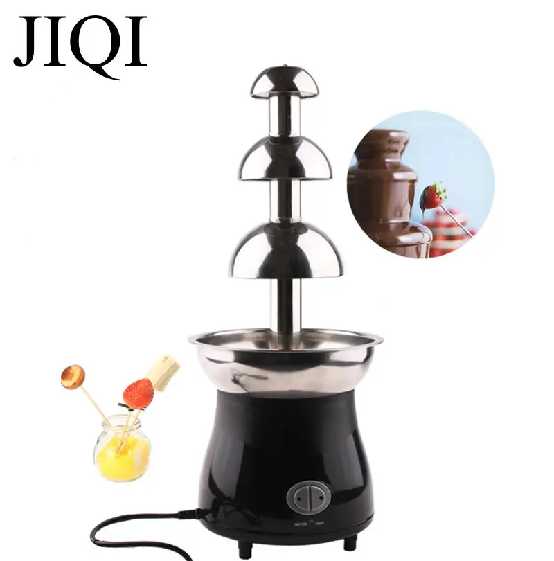 Commercial Chocolate Fountain Machine 3 Layer Stainless Steel Chocolate Melt Fondue Waterfall Machine Wedding Birthday Christmas